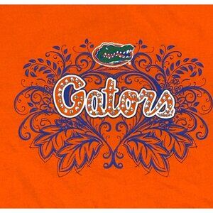 Florida Gators Orange T Shirt Womens Medium GIII Sports For Her Sprakle Logo